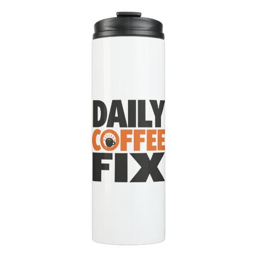 Personalized Coffee Mug – (Name)'s Morning Fuel Thermosbecher (Vorderseite)