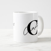 Personalized coffee mug with name Jumbo-Tasse (Vorderseite Rechts)