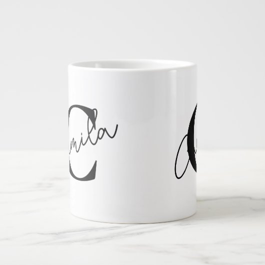 Personalized coffee mug with name Jumbo-Tasse (Vorderseite)