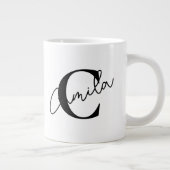 Personalized coffee mug with name Jumbo-Tasse (Rechts)