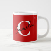 Personalized coffee mug with name Jumbo-Tasse (Rechts)