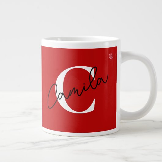 Personalized coffee mug with name Jumbo-Tasse (Rechts)