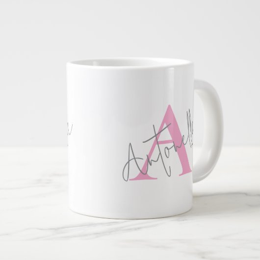 Personalized coffee mug with name Jumbo-Tasse (Vorderseite Rechts)