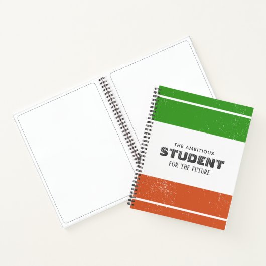 Personalized Colorblock Notebook Notizblock (Innenseite)