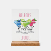 Personalized Colorful Cocktail Acrylschild (Vorderseite)