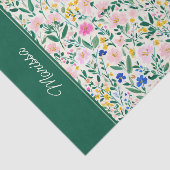 Personalized Colorful Floral Seidenpapier (Ausschnitt)