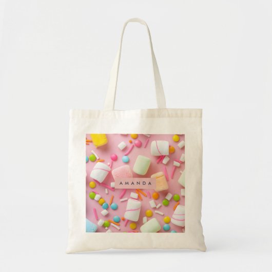 Personalized Colorful Marshmallow Sprinkle Tragetasche (Vorne)