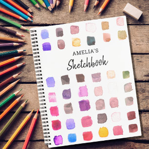 Personalized Colorful Sketchbook  Notizblock