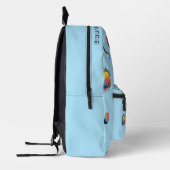 Personalized Colorful Space Planets Back to School Bedruckter Rucksack (Links)