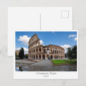Personalized, Colosseum, Rome, Italy Postkarte (Vorne/Hinten)
