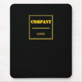 Personalized Company Black Modern Custom Business Mousepad (Vorne)
