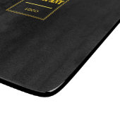 Personalized Company Black Modern Custom Business Schneidebrett (Ecke)