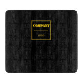 Personalized Company Black Modern Custom Business Schneidebrett (Vorderseite)