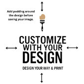 Personalized Company Branded Custom Minimalist  Duschvorhang