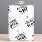 Personalized Company Branded Custom Minimalist Flachmann