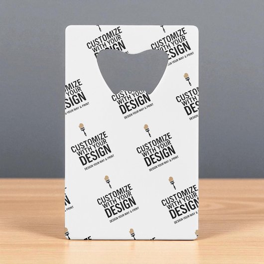 Personalized Company Branded Custom Minimalist Geldbeutel Flaschenöffner