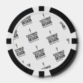 Personalized Company Branded Custom Minimalist Pokerchips (Vorderseite)