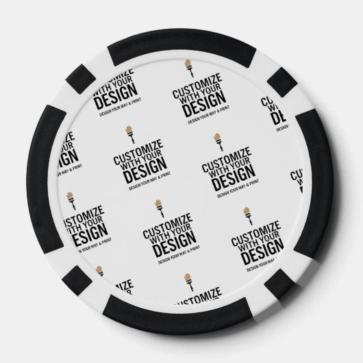 Personalized Company Branded Custom Minimalist Pokerchips (Rückseite)