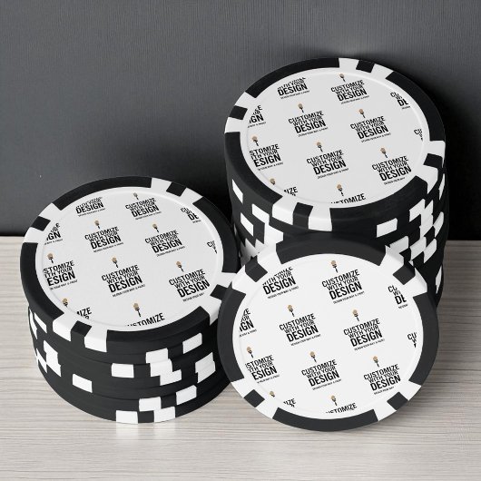 Personalized Company Branded Custom Minimalist Pokerchips