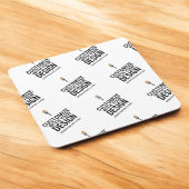 Personalized Company Branded Custom Minimalist Rechteckiger Pappuntersetzer