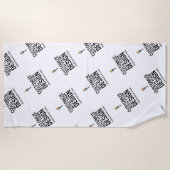 Personalized Company Branded Custom Minimalist  Strandtuch (Vorderseite)