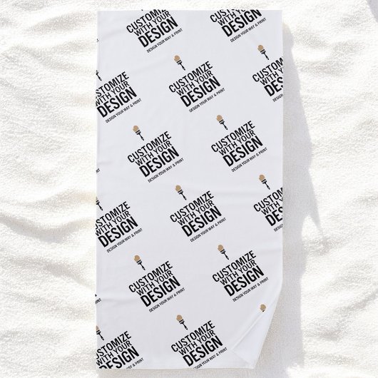 Personalized Company Branded Custom Minimalist  Strandtuch