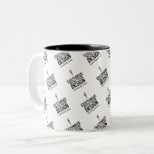 Personalized Company Branded Custom Minimalist  Zweifarbige Tasse (Vorderseite Links)