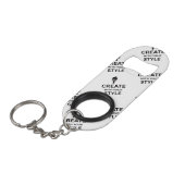 Personalized Company Branded Minimalist Keychain Mini Flaschenöffner (Vorderseite Schrägansicht)
