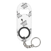 Personalized Company Branded Minimalist Keychain Mini Flaschenöffner (Rückseite)