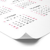 Personalized Company Business Logo 2026 Calendar Poster (Ecke)