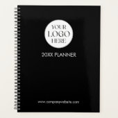 Personalized Company Business Logo Template Black Planer (Vorderseite)