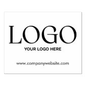 Personalized Company Business Logo Website Modern Gummistempel (Prägung)
