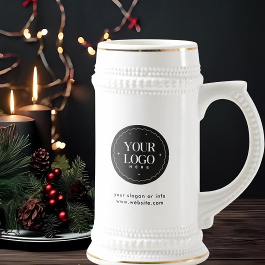 Personalized Company Logo | Custom Business Gift Bierglas