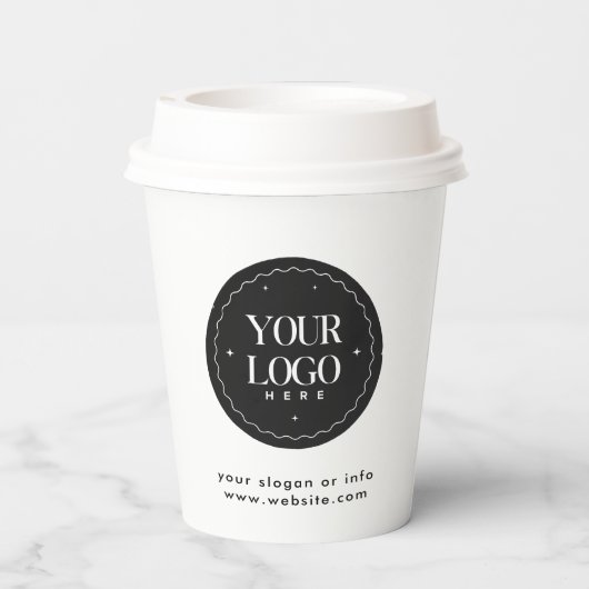 Personalized Company Logo  | Custom Business Gift  Pappbecher (Rückseite)