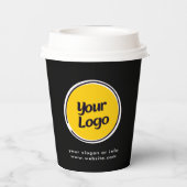 Personalized Company Logo | Custom Business Gift Pappbecher (Rückseite)