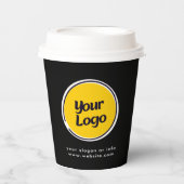 Personalized Company Logo  | Custom Business Gift  Pappbecher (Vorderseite)