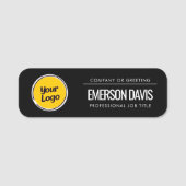 Personalized Company Logo | Custom Business Namensschild (Vorderseite)