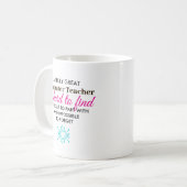 Personalized Computer Teacher Appreciation Gift Kaffeetasse (Vorderseite Links)
