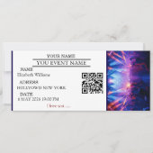 Personalized Concert Ticket Gift Surprise Gifts  Einladung (Vorderseite)