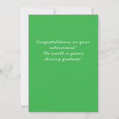 Personalized congratulations graduation card einladung (Rückseite)