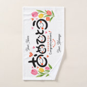 Personalized Congratulations Hand Towel | Japanese Handtuch (Handtuch)