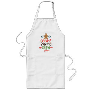 Personalized Cookie Baking Crew-Gingerbread Man Lange Schürze