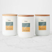 Personalized Cookie & Cereal Labels Freshness Lebensmitteletikett (Flaschen)