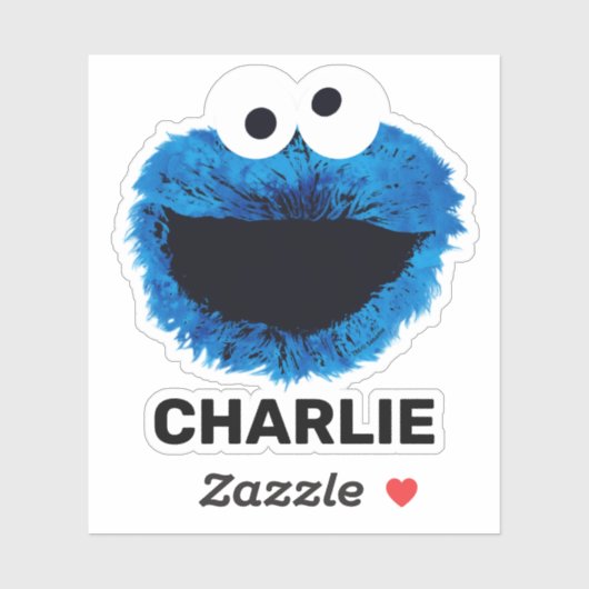 Personalized Cookie Monster | Watercolor Aufkleber (Blatt)