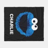 Personalized Cookie Monster | Watercolor Trend Fleecedecke (Vorderseite (Horizontal))