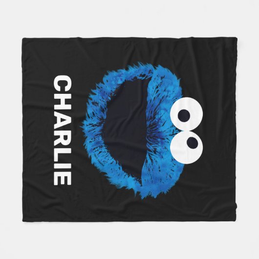 Personalized Cookie Monster | Watercolor Trend Fleecedecke (Vorderseite (Horizontal))