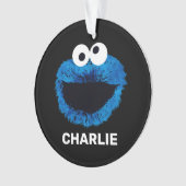 Personalized Cookie Monster | Watercolor Trend Ornament (Vorderseite)