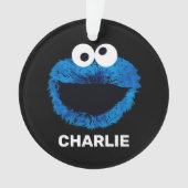 Personalized Cookie Monster | Watercolor Trend Ornament (Vorderseite)
