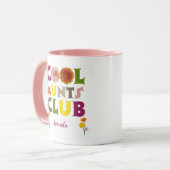 Personalized Cool Aunts Club Coffee Tasse (Vorderseite Links)