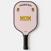 Personalized Cool Pink Elegant Pickleball Mom Gift Schläger (Vorderseite)